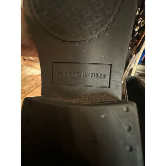 NWOB Tommy Hilfiger Kids Black Faux Leather Vallary Mid-calf Riding Boots Size 3 - Picture 8 of 9